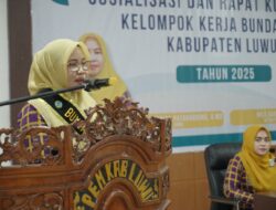 Hj. Kurniah Patahudding Buka Sosialisasi Dan Rakor Bunda Paud Kabupaten Luwu